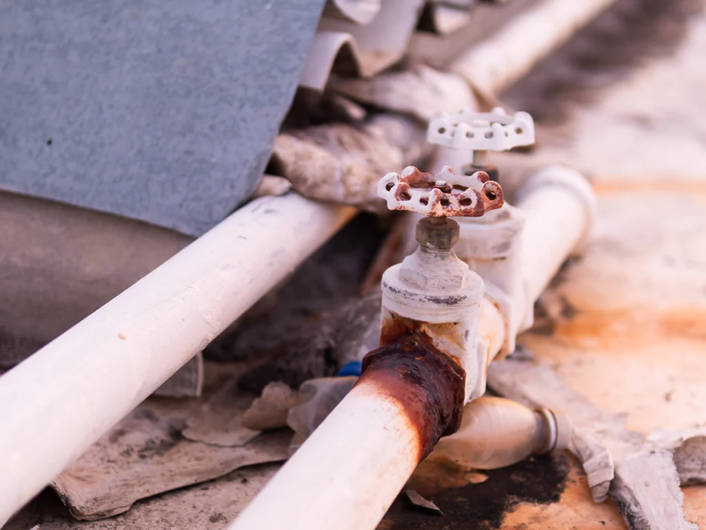Stop and waste valve on outdoor plumbing pipes for North Shore MA freeze protection